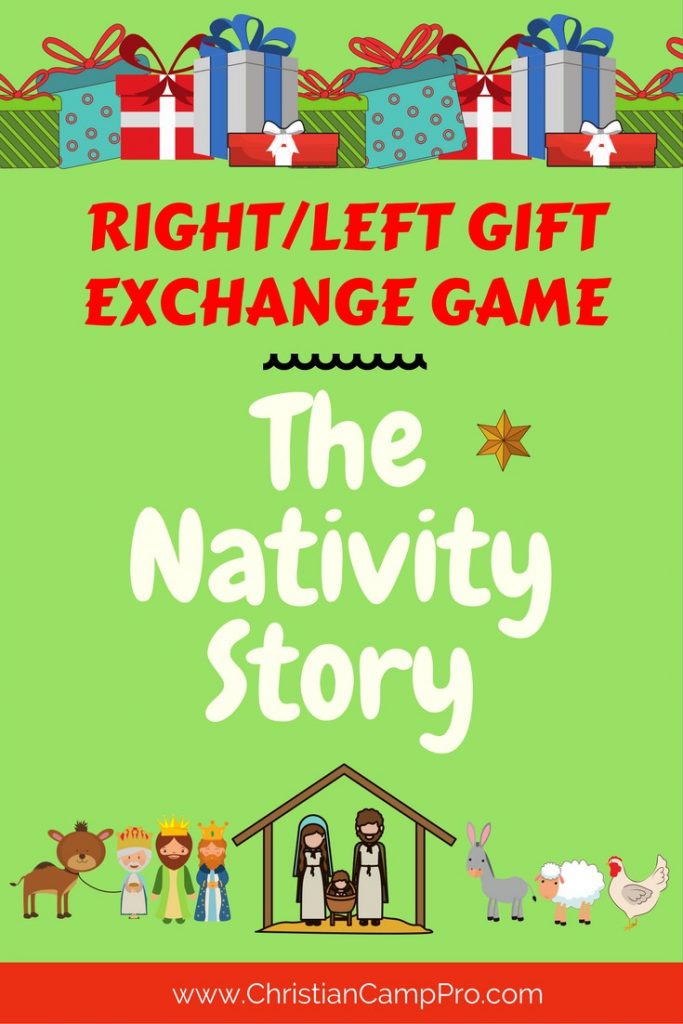 RIGHT LEFT Gift Exchange Game The Nativity Story Christian Camp Pro