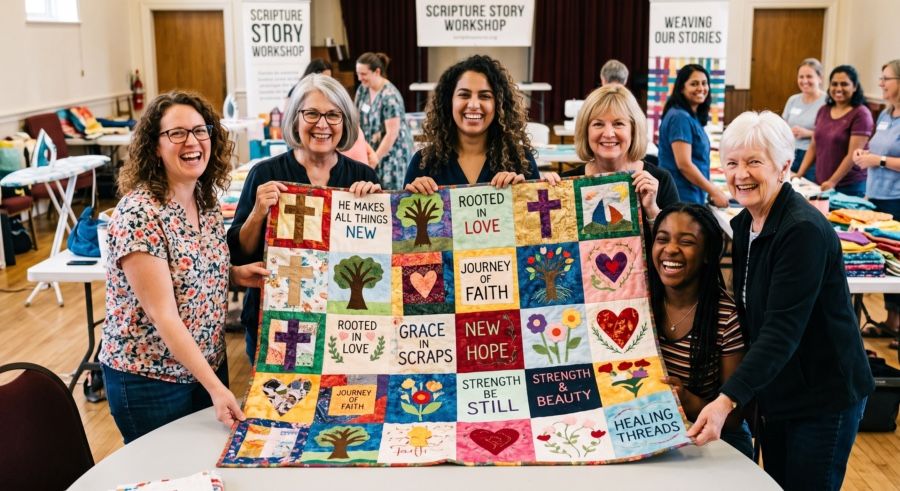 Stitching the Word: Narrative Quilting and Fiber Arts Workshops for Church Events