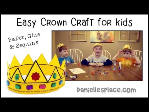 How to Make Simple Paper Crowns - Kid-tested Craft