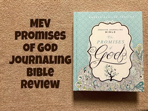 MEV Promises of God Creative Journaling Bible Review