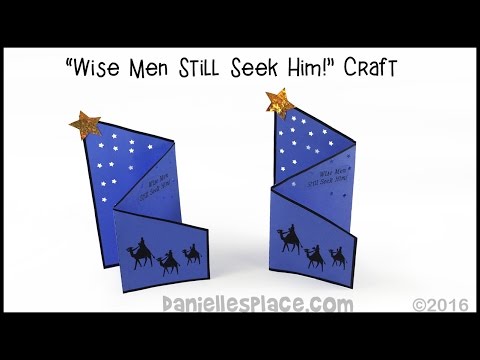 Wise Men Still Seek Him! Paper Craft for Christmas