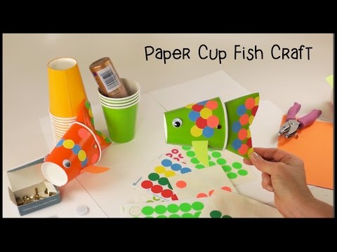 Paper Cup Fish Puppet Craft - View it and Do it Craft!