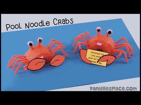 Crab Pool Noodle Craft