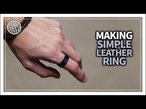 [Leather Craft] Leather ring making / leather work basic