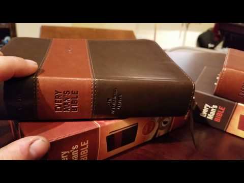 Every Man&#039;s Bible Review (Standard NLT, Standard NIV and the Large Print NLT) in varying LeatherLike