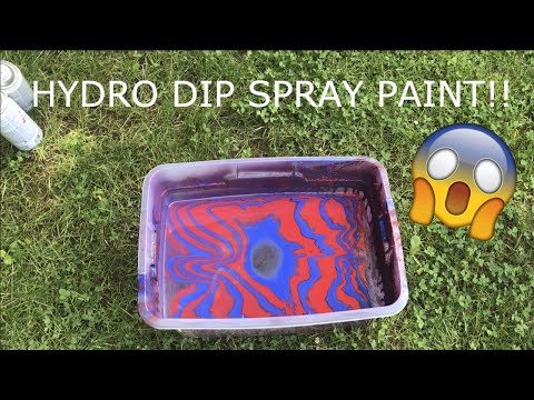 How To HYDRO DIP Using Only SPRAY PAINT!!!