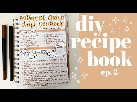 my diy recipe book! 👩🏻‍🍳🍪📒 ep. 2 w/ calm piano music