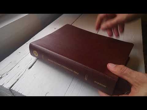 Crossway ESV Large Print Single Column Journaling Bible in Mocha Bonded Leather