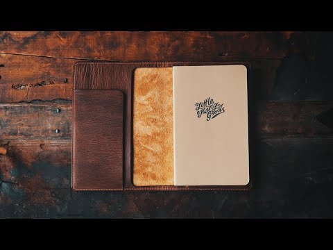 MAKING A HANDMADE LEATHER JOURNAL - DIY BUILD ALONG - ASMR