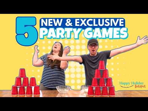 5 NEW Party Games with Cups for ALL Ages | FUN and EASY for Families, Birthdays, or Holidays