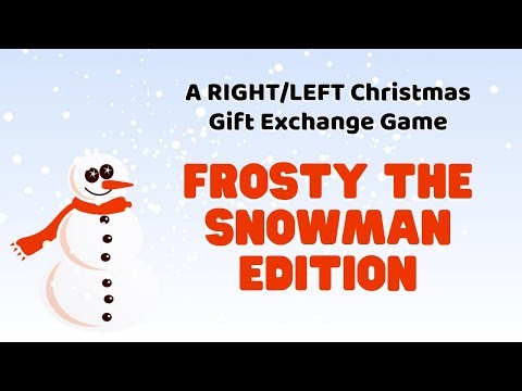 Christmas Gift Exchange Game - Frosty the Snowman Edition