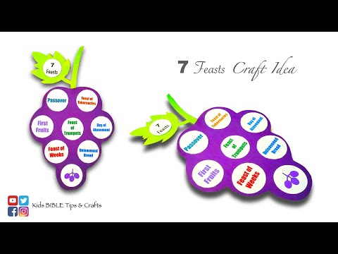 7 Feasts Bible Craft | DIY Bible Craft | Bible Craft | 🍇🍓🍒🍑🥭🍋