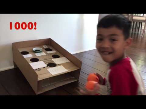 Ball Toss Game (Out of Cardboard!) - The Keoni Show Episode 3