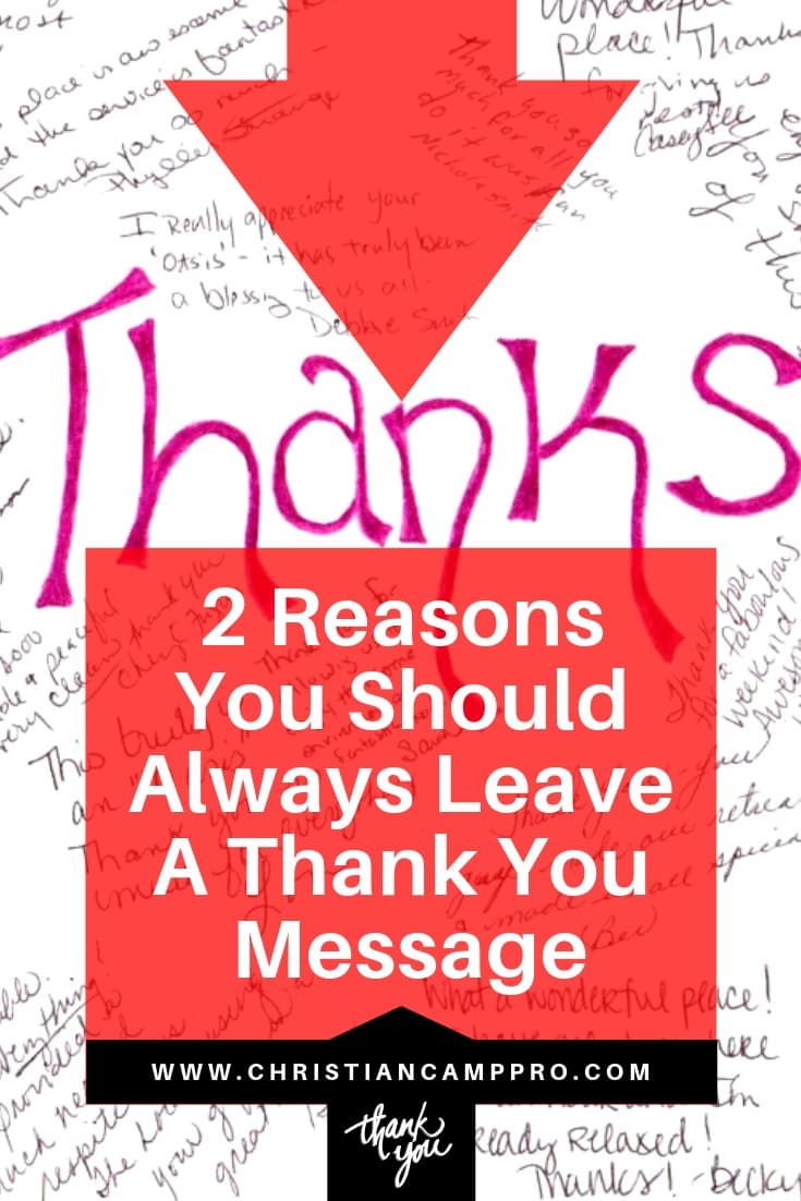 3 Reasons Why You Should Always Leave A Thank You Message