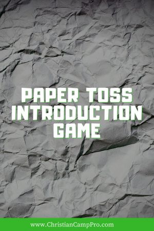 Paper Toss Introduction Game
