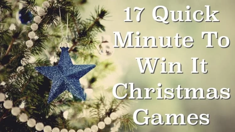 17 quick minute to win it christmas games