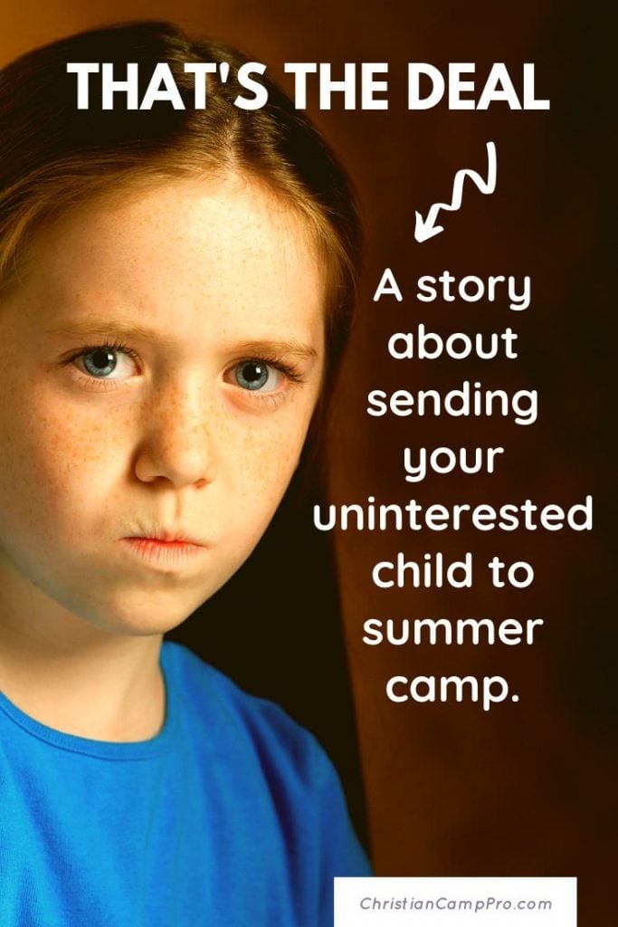 child uninterested in summer camp