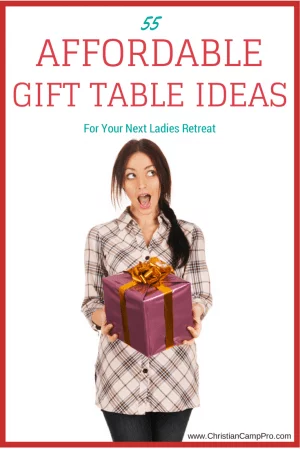 affordable gift table ideas ladies retreat