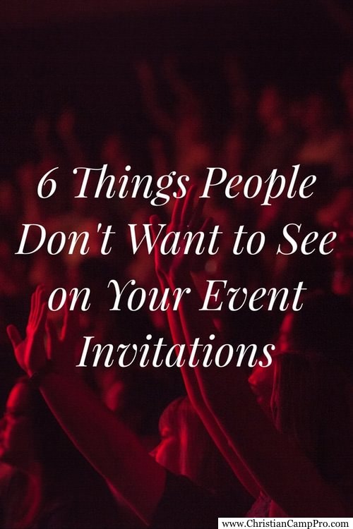 6 Things People Don’t Want to See on Your Event Invitations