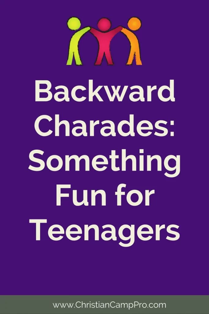 how to play backwards charades