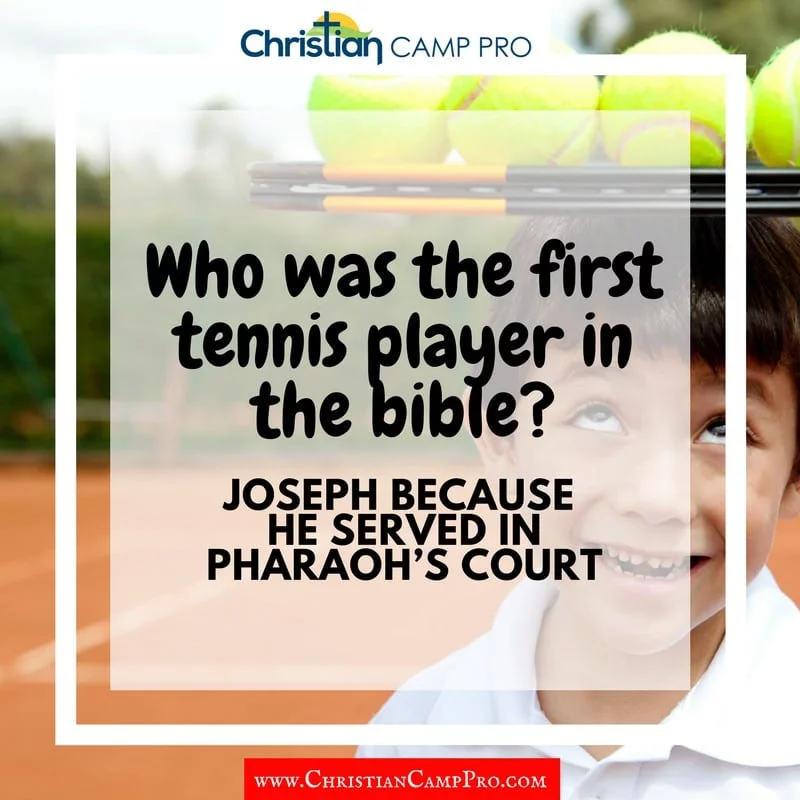 first tennis player in bible