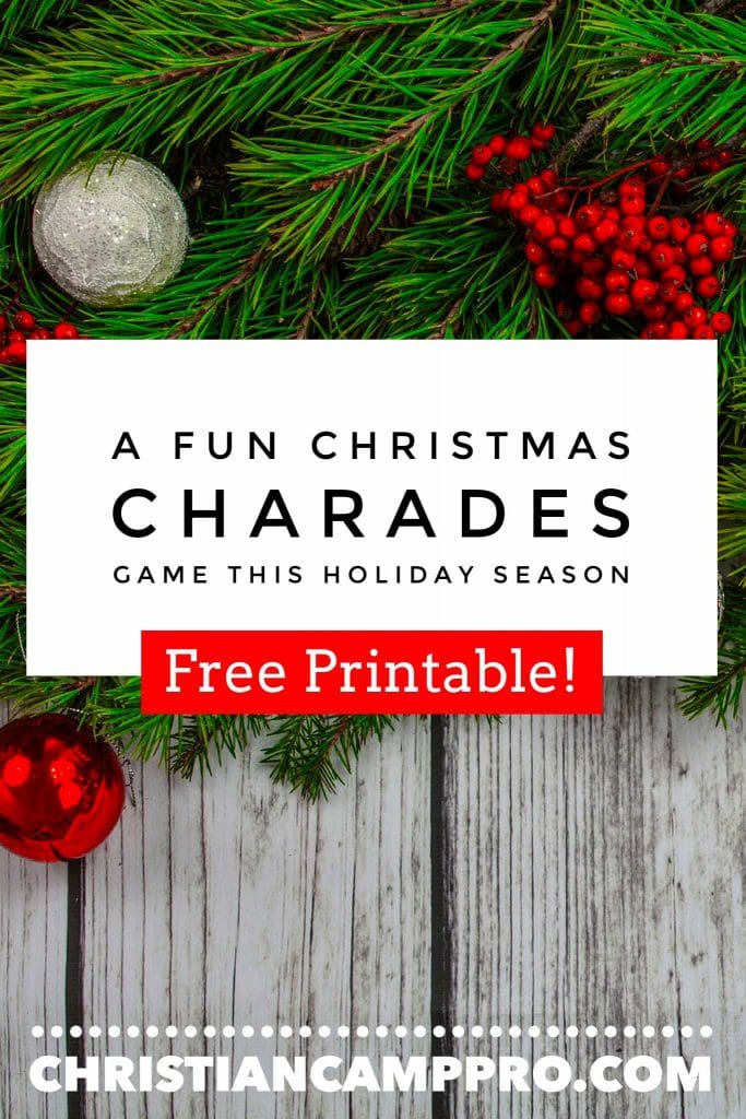 christmas charades game