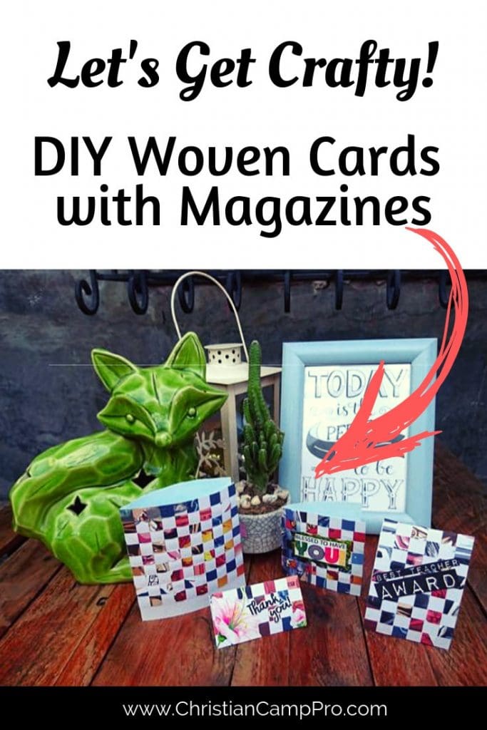 DIY Woven Card Using Magazines