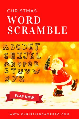 christmas word scramble game