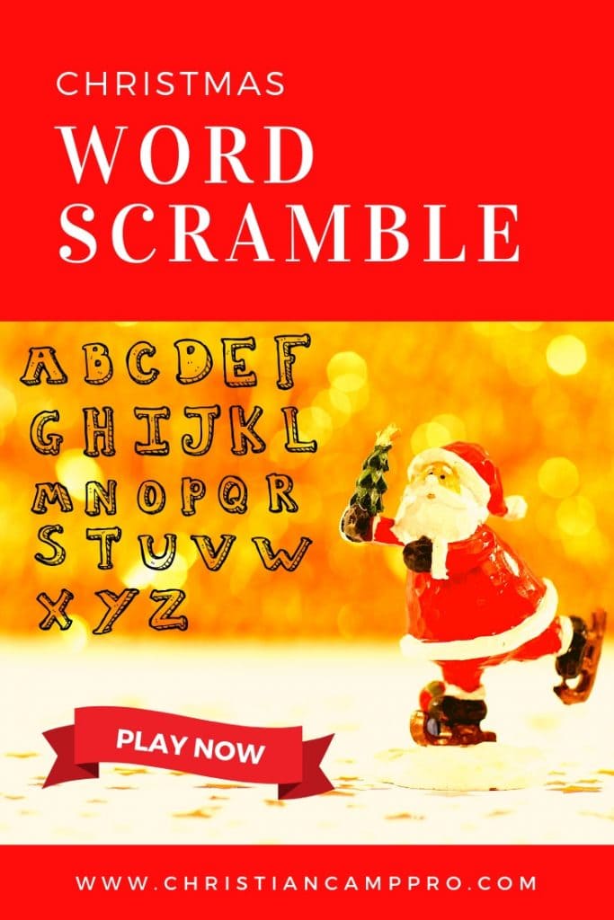 christmas word scramble