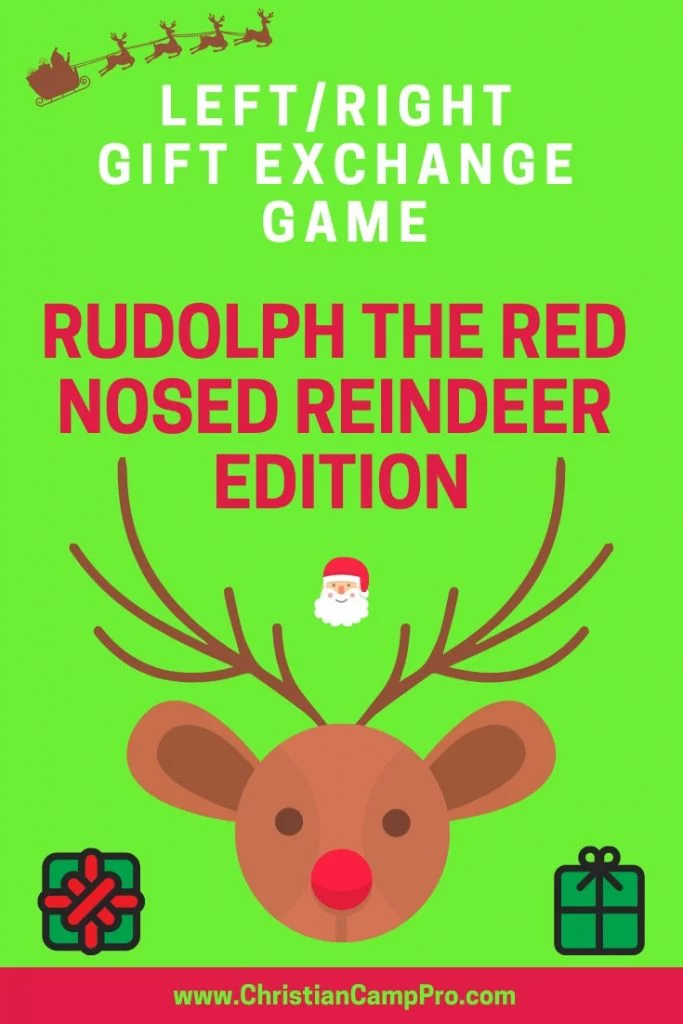 left right game rudolph the reindeer story