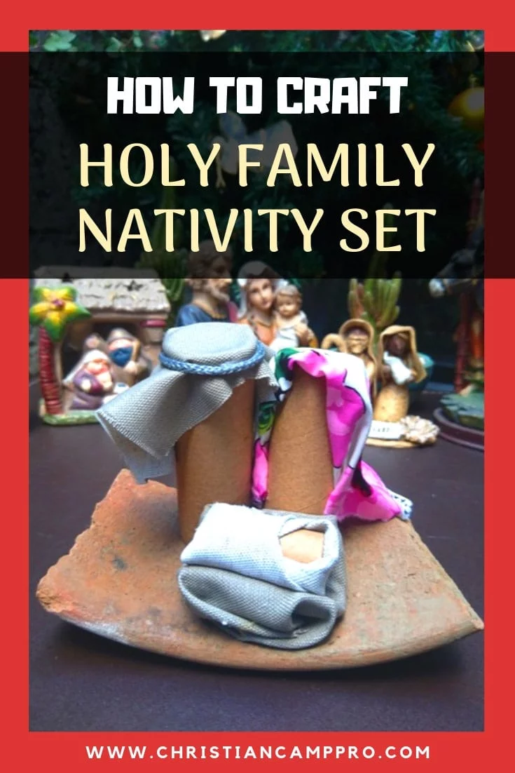 how to craft holy family nativity set