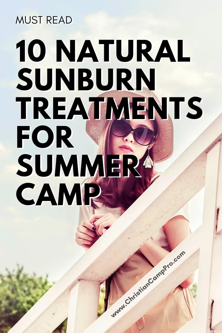 sunburns at summer camp