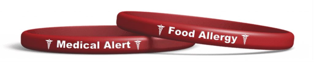 silicone medical alert wristband