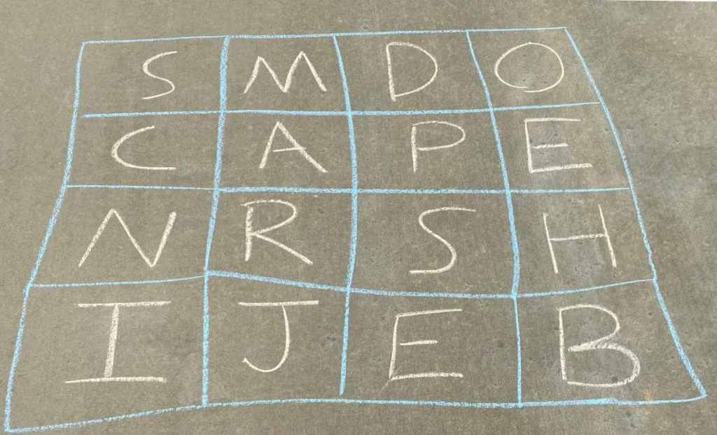 sidewalk chalk boggle