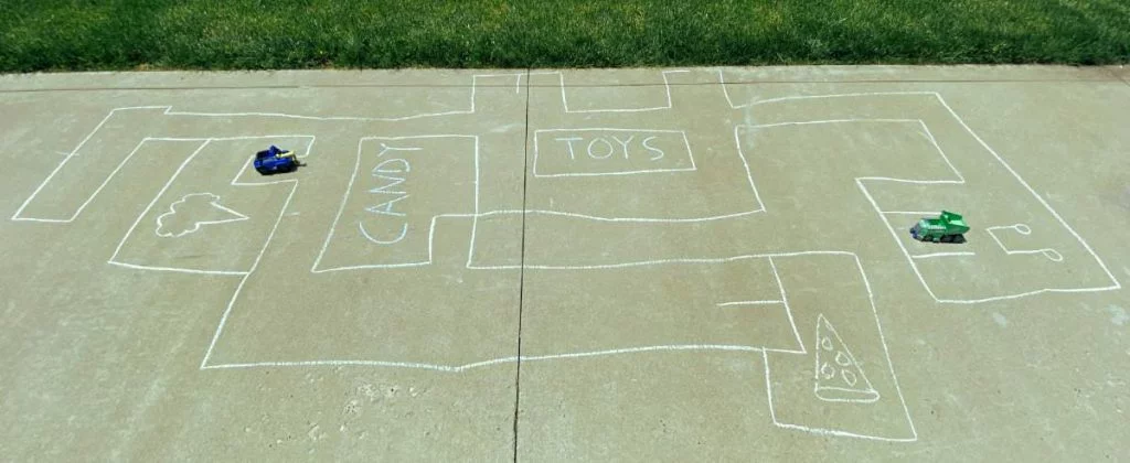 sidewalk chalk town game